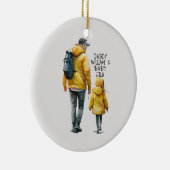 Vader en dochter Bond (3) Keramisch Ornament (Rechts)