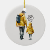 Vader en dochter Bond (3) Keramisch Ornament (Achterkant)