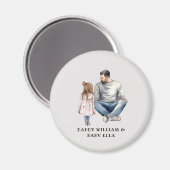 Vader en dochter Bond (4) Magneet (Voorkant / Achterkant)