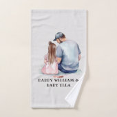 Vader en dochter Bond (7) Bad Handdoek (Handdoek)