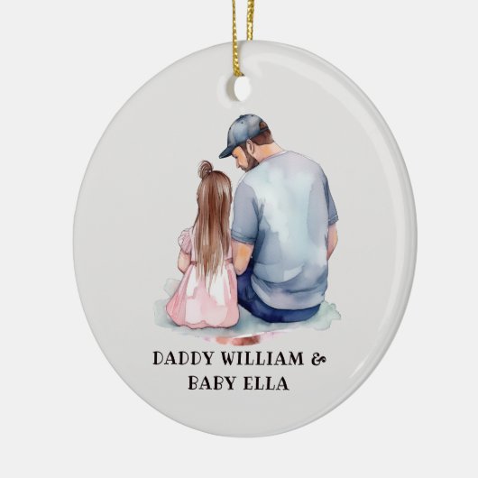 Vader en dochter Bond (7) Keramisch Ornament (Links)