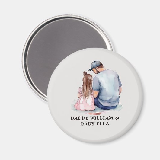 Vader en dochter Bond (7) Magneet (Voorkant / Achterkant)