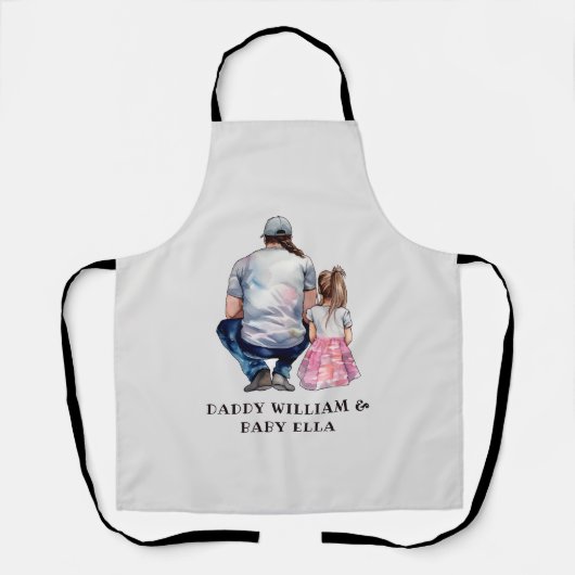 Vader en dochter Bond (8) Schort (Voorkant)