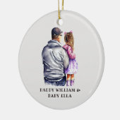Vader en dochter Bond (9) Keramisch Ornament (Links)