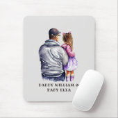 Vader en dochter Bond (9) Muismat (Met muis)