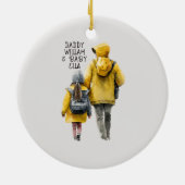 Vader en dochter Bond Keramisch Ornament (Achterkant)