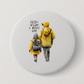 Vader en dochter Bond Ronde Button 7,6 Cm (Voorkant)