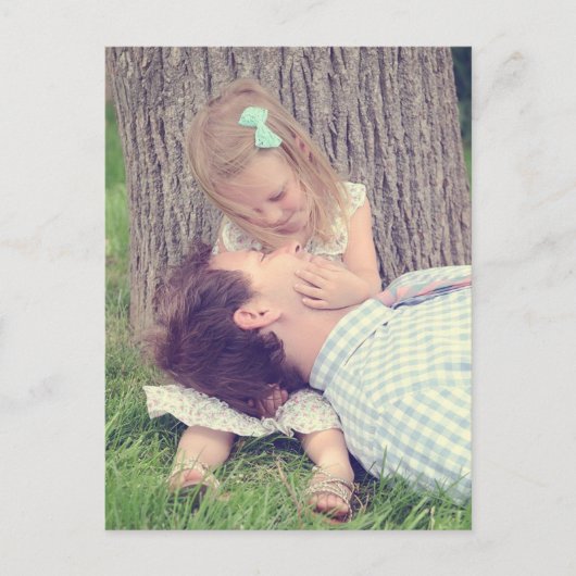 Vader en Dochter Briefkaart (Voorkant)