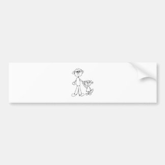 Vader en dochter bumpersticker