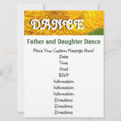 Vader en dochter Dance Invitations Kaart Flower (Achterkant)