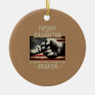 Vader en dochter een obligatie die kan worden gebr keramisch ornament