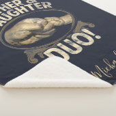 Vader en dochter First Fathers Day Custom Sherpa Deken (3/4)