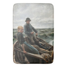 Vader en Dochter in Zee (door Albert Edelfelt)