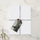 Vader en Dochter in Zee (door Albert Edelfelt) Cadeaulabel (Met Touw)