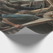 Vader en Dochter in Zee (door Albert Edelfelt) Cadeaupapier (Hoek)