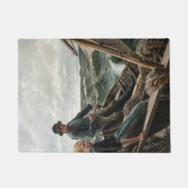 Vader en Dochter in Zee (door Albert Edelfelt) Deurmat
