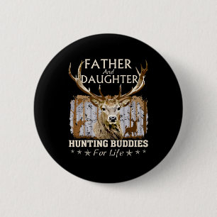 Vader en dochter jachtboeddies voor het leven ronde button 5,7 cm