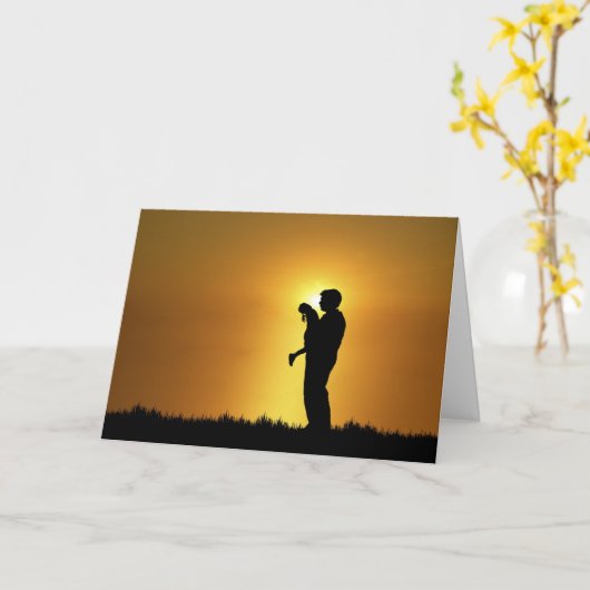 Vader en dochter Kaart (Gele Bloem)