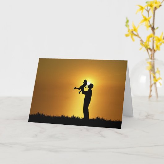 Vader en dochter Kaart (Gele Bloem)