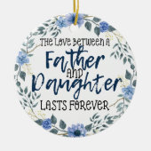 Vader en dochter Kerstmis Keramisch Ornament (Voorkant)