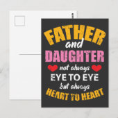 Vader- en dochter-liefde - Papa en kindercadeau Briefkaart (Voorkant / Achterkant)