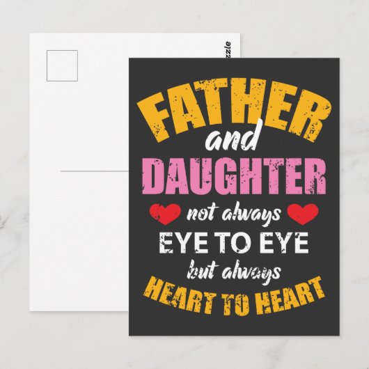 Vader- en dochter-liefde - Papa en kindercadeau Briefkaart (Voorkant / Achterkant)