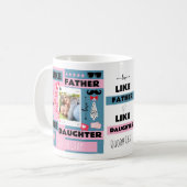 Vader en dochter, net als elkaar, Oh wat een grapp Koffiemok (Voorkant links)