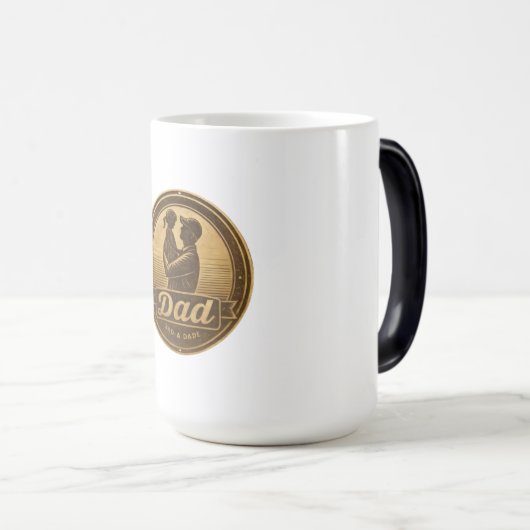 Vader en dochter  omarmen Mok (Voorkant rechts)