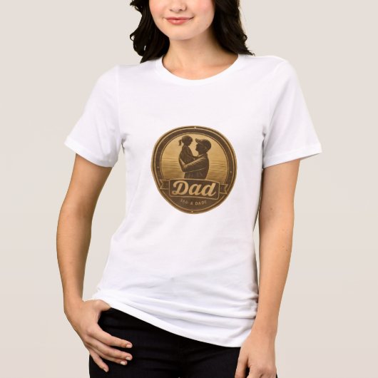 Vader en dochter omarmen T-shirt (Voorkant)