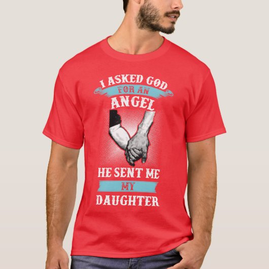 Vader en dochter Vaderdag vrienden T-shirt (Voorkant)
