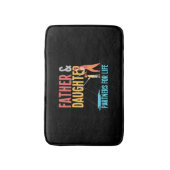 Vader en dochter Vist vrouwen Badmat (Voorkant Verticaal)