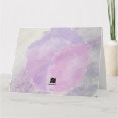 VADER EN DOCHTER ZITTEND KAARTJE KAART (Achterkant)