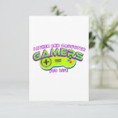 Vader- en dochtergamers voor het leven bedankkaart (Staand voorkant)