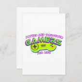 Vader- en dochtergamers voor het leven bedankkaart (Voorkant / Achterkant)