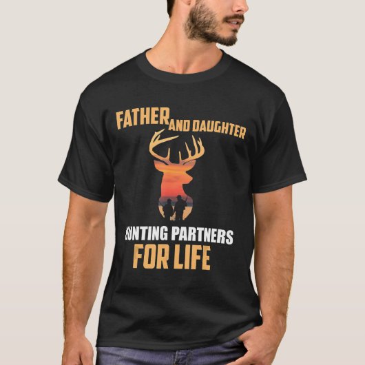 Vader- en dochterjachtpartners voor de Life Hunt T-shirt (Voorkant)
