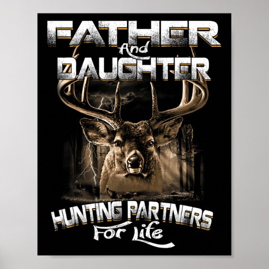 Vader- en dochterjachtpartners voor het leven van  poster (Voorkant)