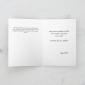 Vader en jonge zoon als boeren Vaderdag kaart (Binnen)