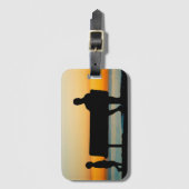 Vader en Kind Bagagelabel (Voorkant (verticaal))