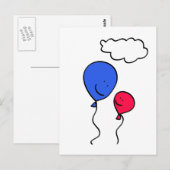 Vader en kind briefkaart (Voorkant / Achterkant)