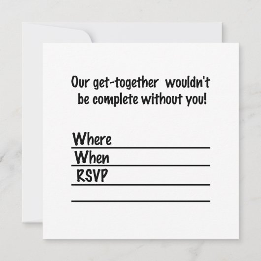 Vader en kind Evening Walk Kaart (Achterkant)