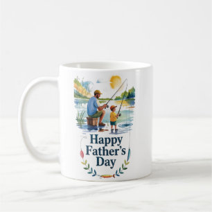 Vader en kind Gevist - Happy Father's Day Post Koffiemok
