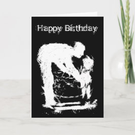Vader en kind Happy Birthday Kaart
