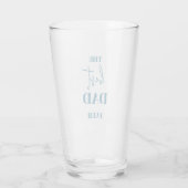 Vader en kind - Hart Lijst Beste vader ooit Glas (Achterkant)