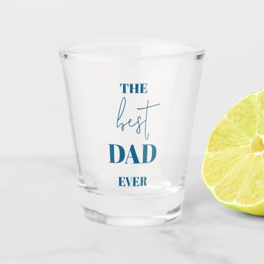 Vader en kind - Hart Lijst Beste vader ooit Shot Glas (Voorkant)