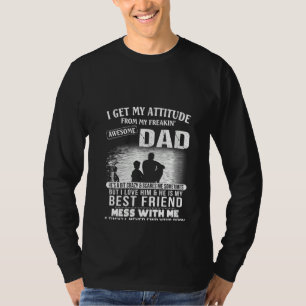 Vader en kind ik krijg mijn houding van mijn freak t-shirt