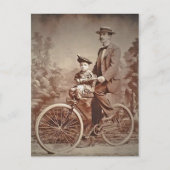  vader en kind op een bijbel briefkaart (Voorkant)