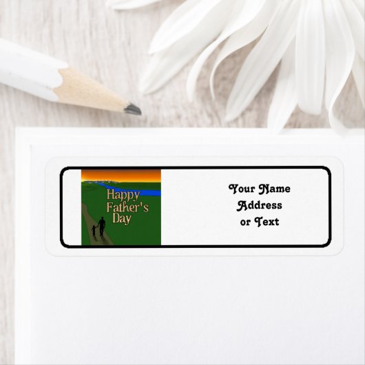 vader en kind - Vaderdag Etiket (Insitu)