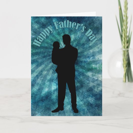 Vader en kind Vaderdag Kaart (Voorkant)