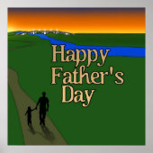 vader en kind - Vaderdag Poster (Voorkant)