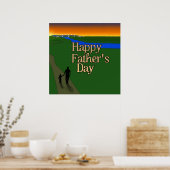 vader en kind - Vaderdag Poster (Keuken)